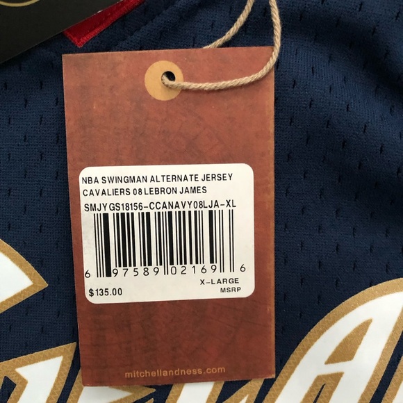 Lebron James Mitchell & Ness Cleveland Cavaliers Jersey - NWT size XL - Picture 5 of 6